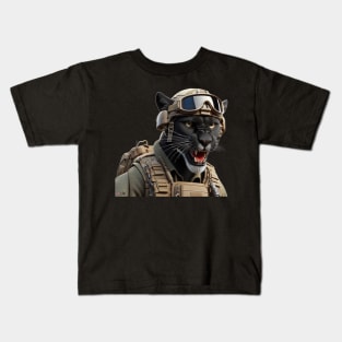 Patriot Panther by focusln Kids T-Shirt